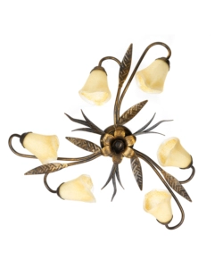 Onli Bronzo Plafoniera 6 Luci "Alga" E14